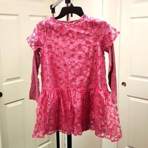 Chasing fireflies pink and grey dress